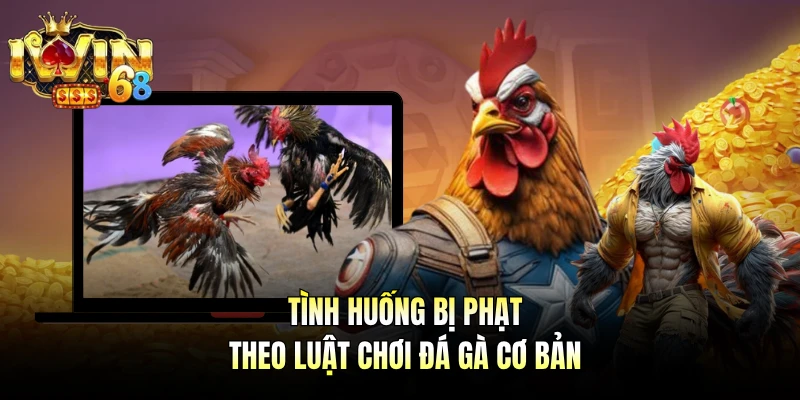 Tình huống bị phạt theo luật chơi đá gà cơ bản