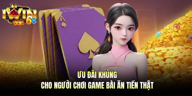 Ưu đãi khủng cho người chơi game bài ăn tiền thật
